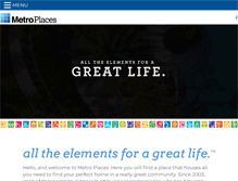Tablet Screenshot of metroplaces.com